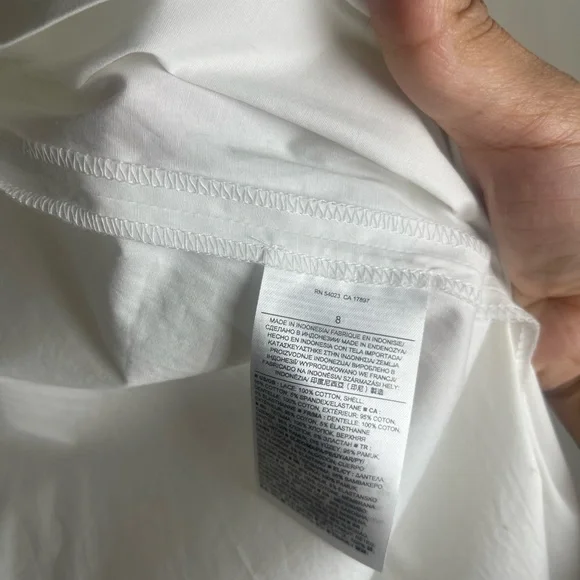 Banana Republic Women’s White Dress Shirt Bottom Down Size: 8 - Picture 14 of 14